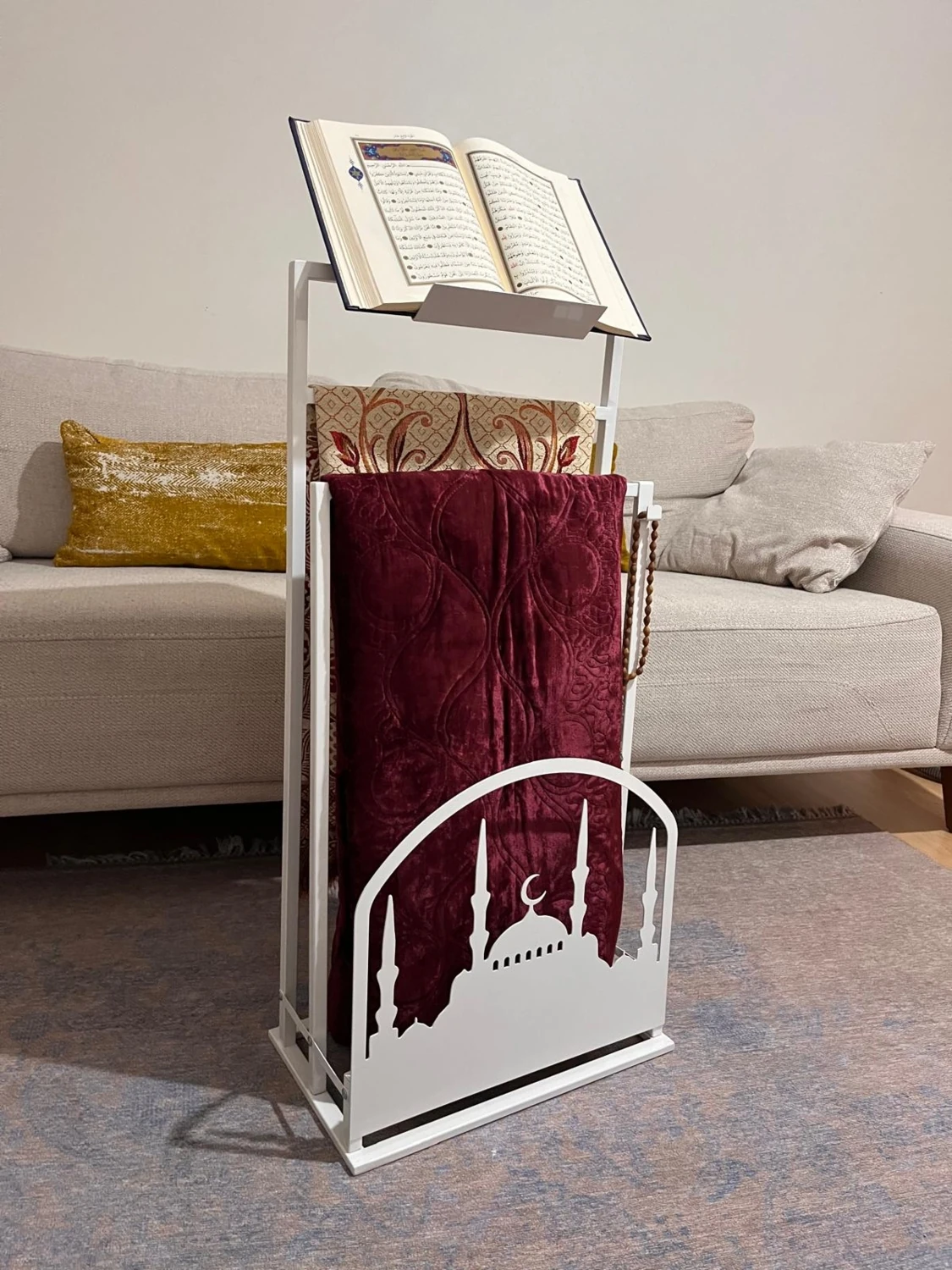 Safa Premium Rahleli Seccade Askısı ,islami Dekor