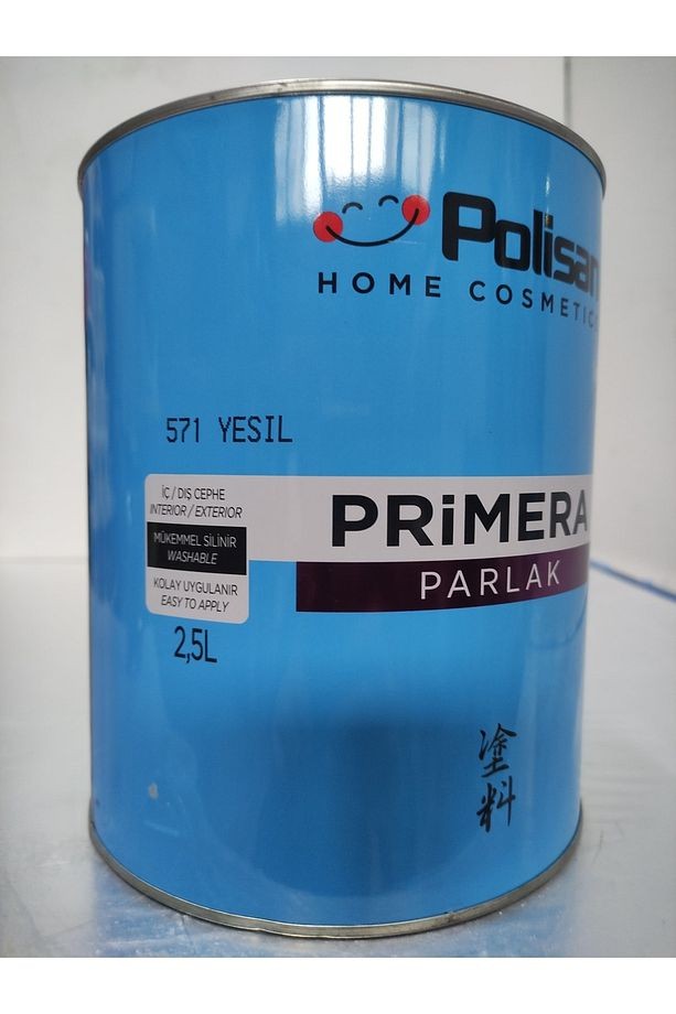 Primera **yeşil** 2.5l Sentetik Boya Parlak