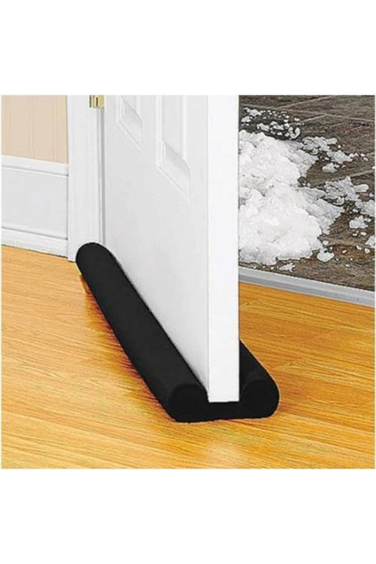 Kapı Altı Rüzgar Önleyici Siyah Kapı Altı Izolasyon Bandı Soğuk Önleyici Çift Taraflı Isı Yalıtımı