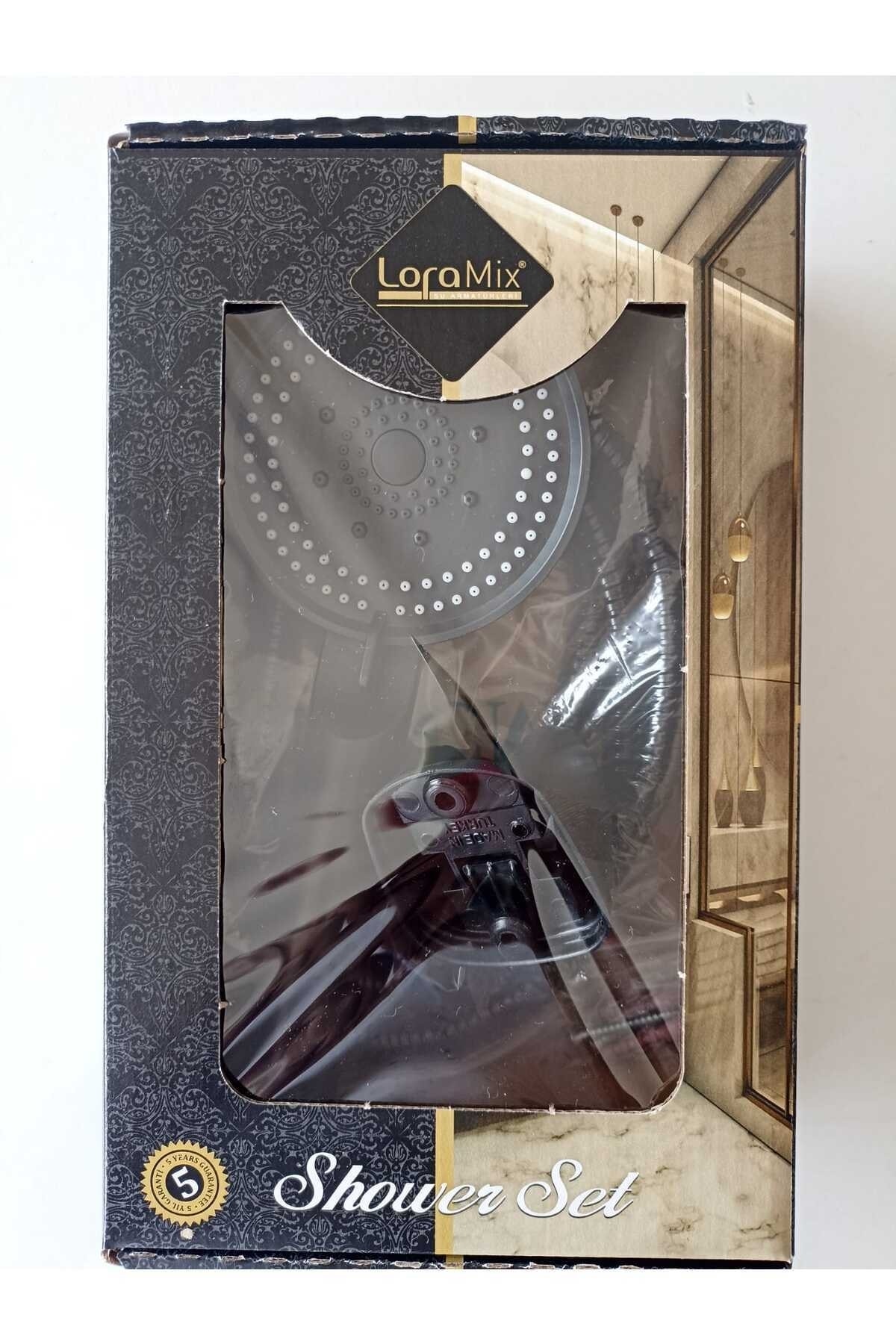 Askılı Fonksiyonlu Duş Takımı Siyah Askılı Duş Takımı