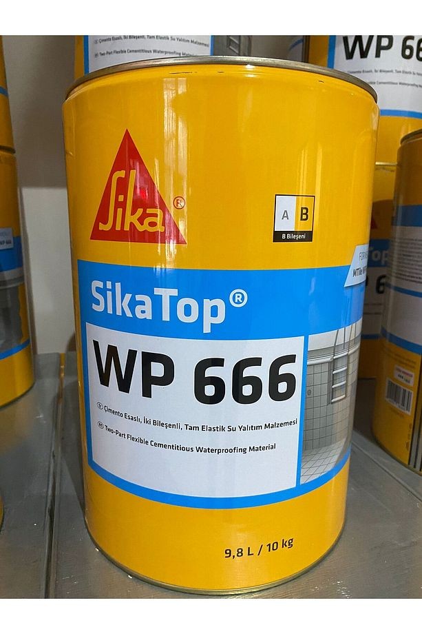Top WP 666 Çimento ve Akrilik Esaslı, Tam Esnek Su Yalıtım Malzemesi 30Kg(20+10)