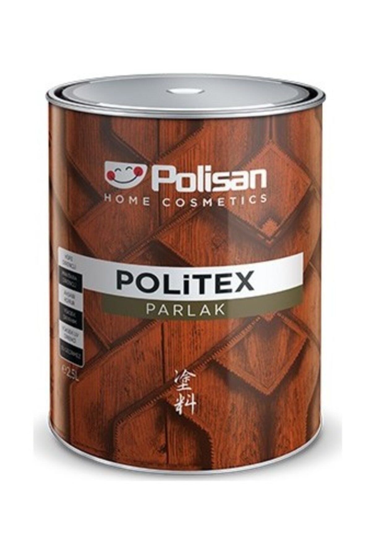 Politex Parlak Renkli Vernikli Ahşap Koruyucu Maun Renk