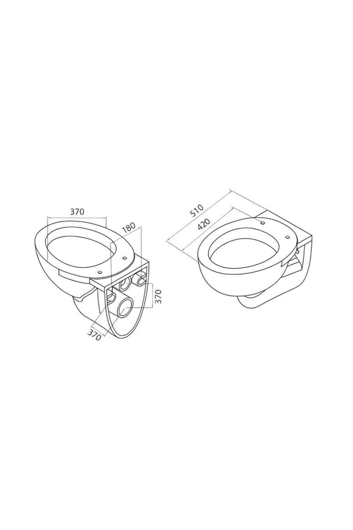 Lila Kanallı Asma Klozet ,Lila Yavaş Kapanan Kapak