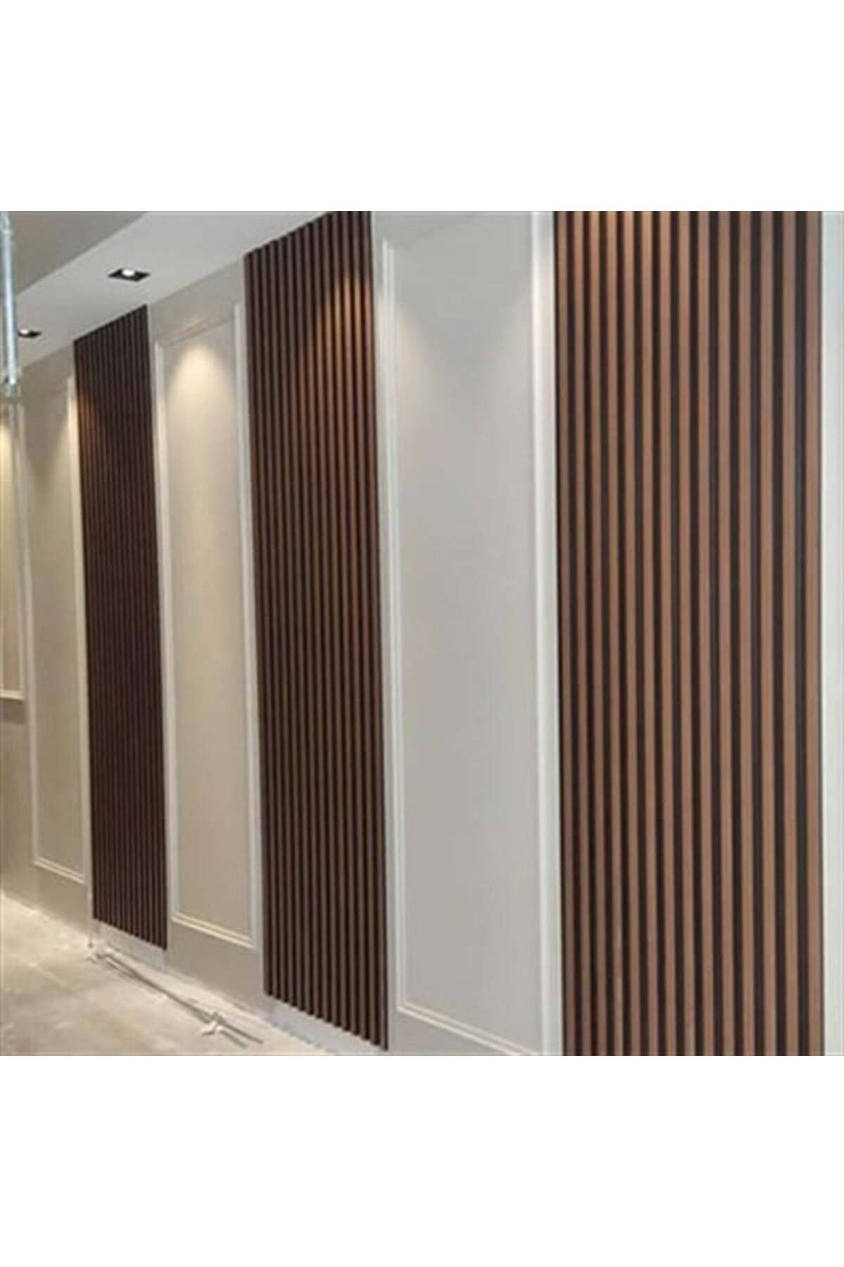 Lambiri ( 5 Adet 12x280 Cm ) Kahverengi Model Ev, Ofis Pvc Duvar Paneli