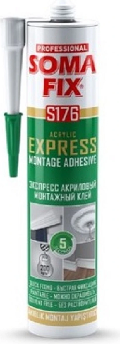 24 Adet  Beyaz Express Stropiyer Kartonpiyer Panel Duvar Montaj Yapıştırıcısı