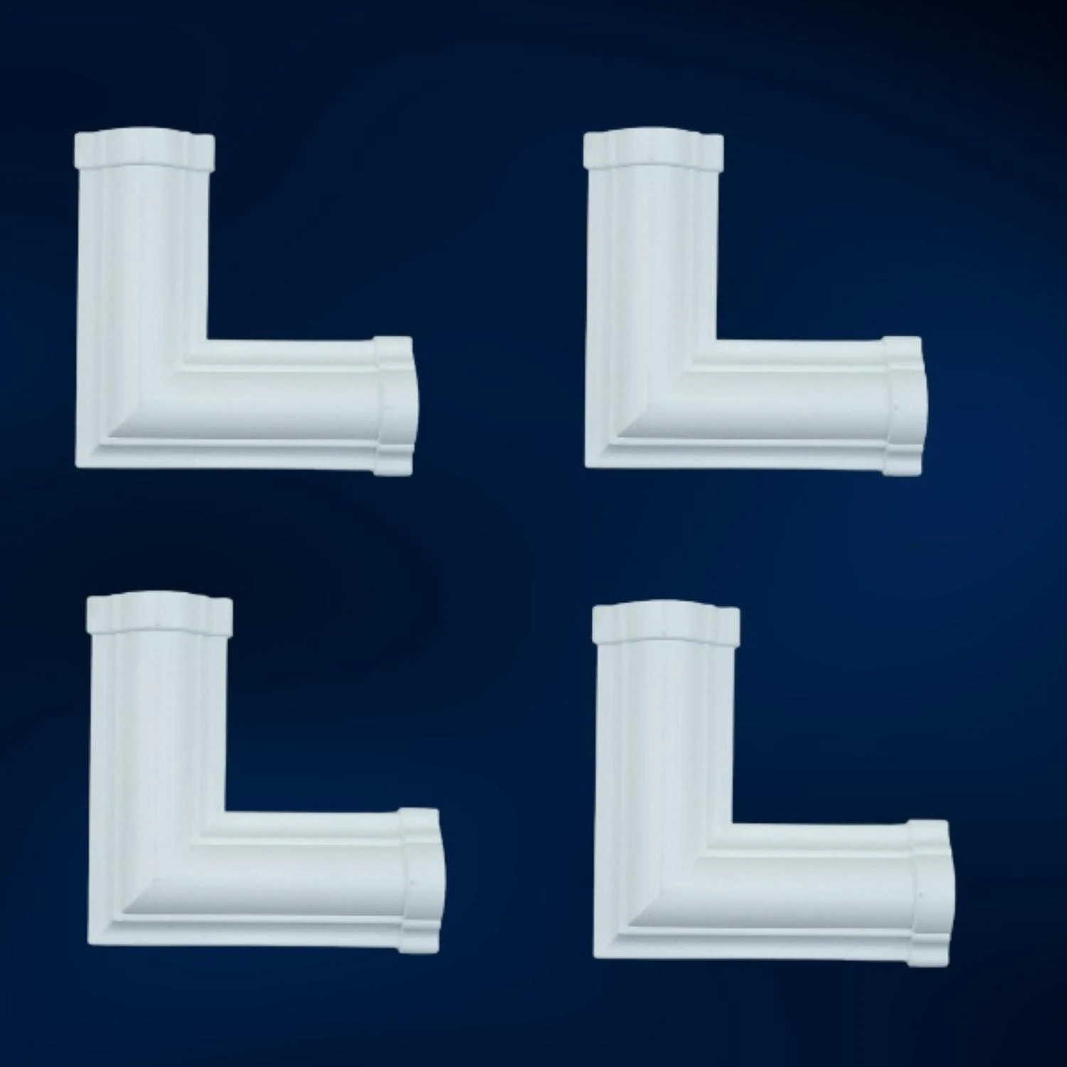 Boyanabilir Çıta M Köşe Motif 4 Adet 3 cm GBM - B109 - 4