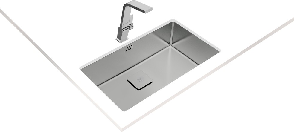 FLEXLINEA RS15 71.40 Ankastre/Tezgaha Sıfır/Tezgahaltı Eviye Paslanmaz Çelik 71 cm 115000011
