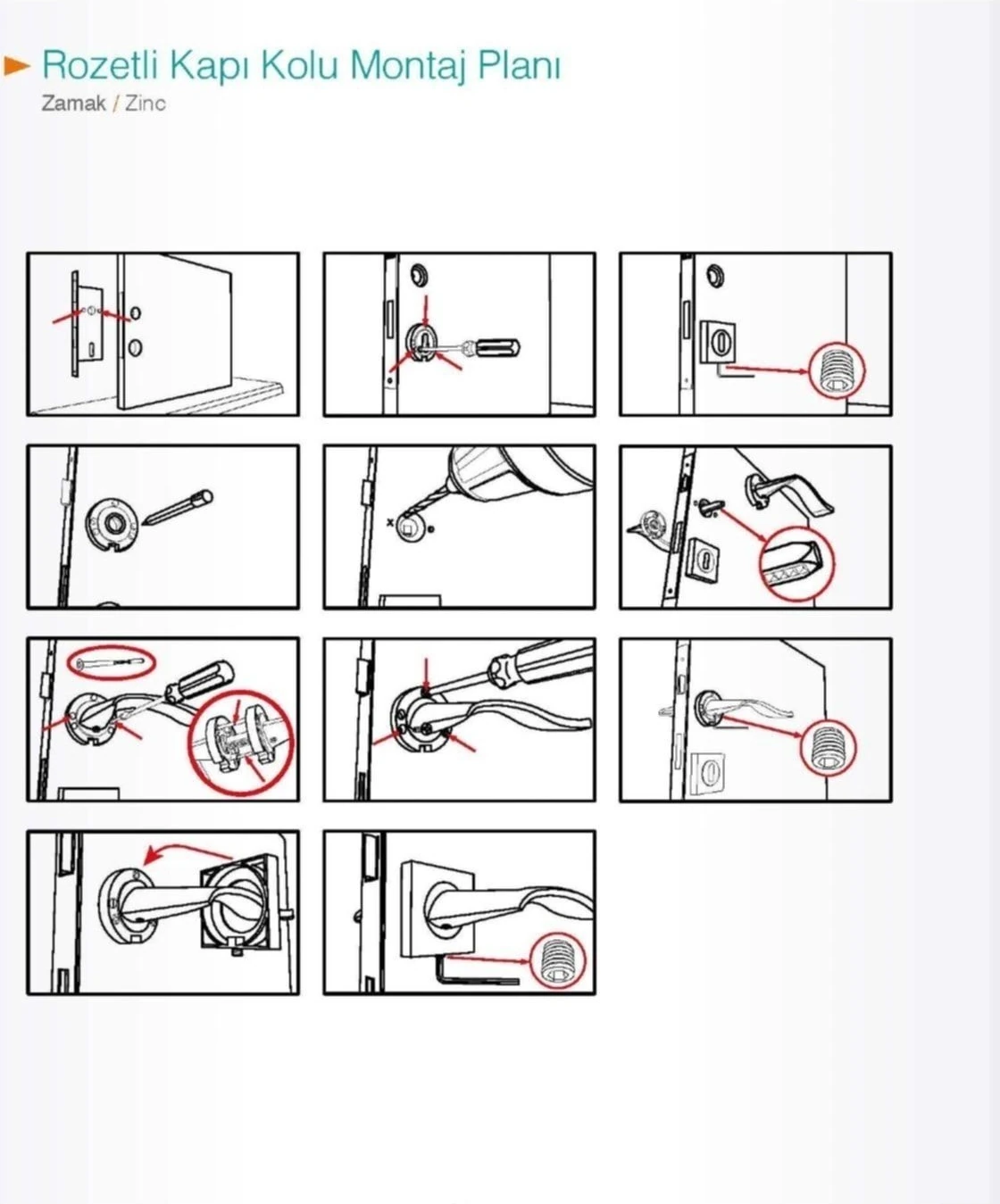 Dikmen Model Paslanmaz Çelik Mat Siyah Kare Rozetli Wc Kapı Kolu (1 Takım)