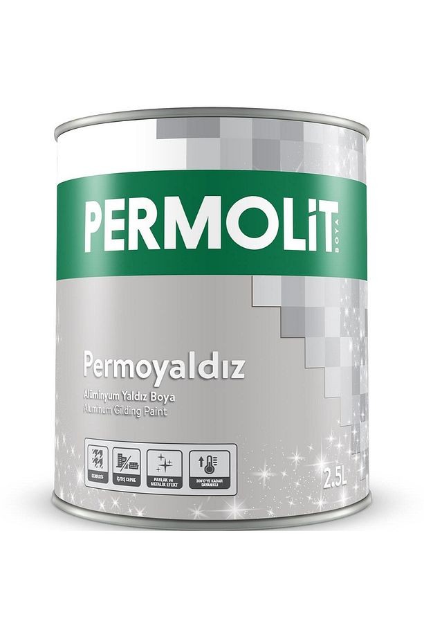Isıya Dayanıklı Dekoratif Yaldız Boya ALÜMİNYUM 0.75 Lt.