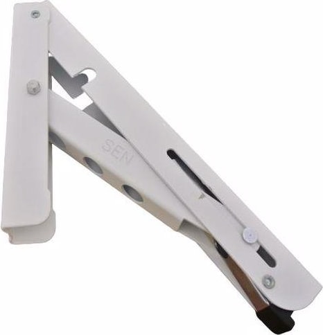 Mandallı Katlanabilir Masa Konsolu Beyaz 40 cm 1 Çift