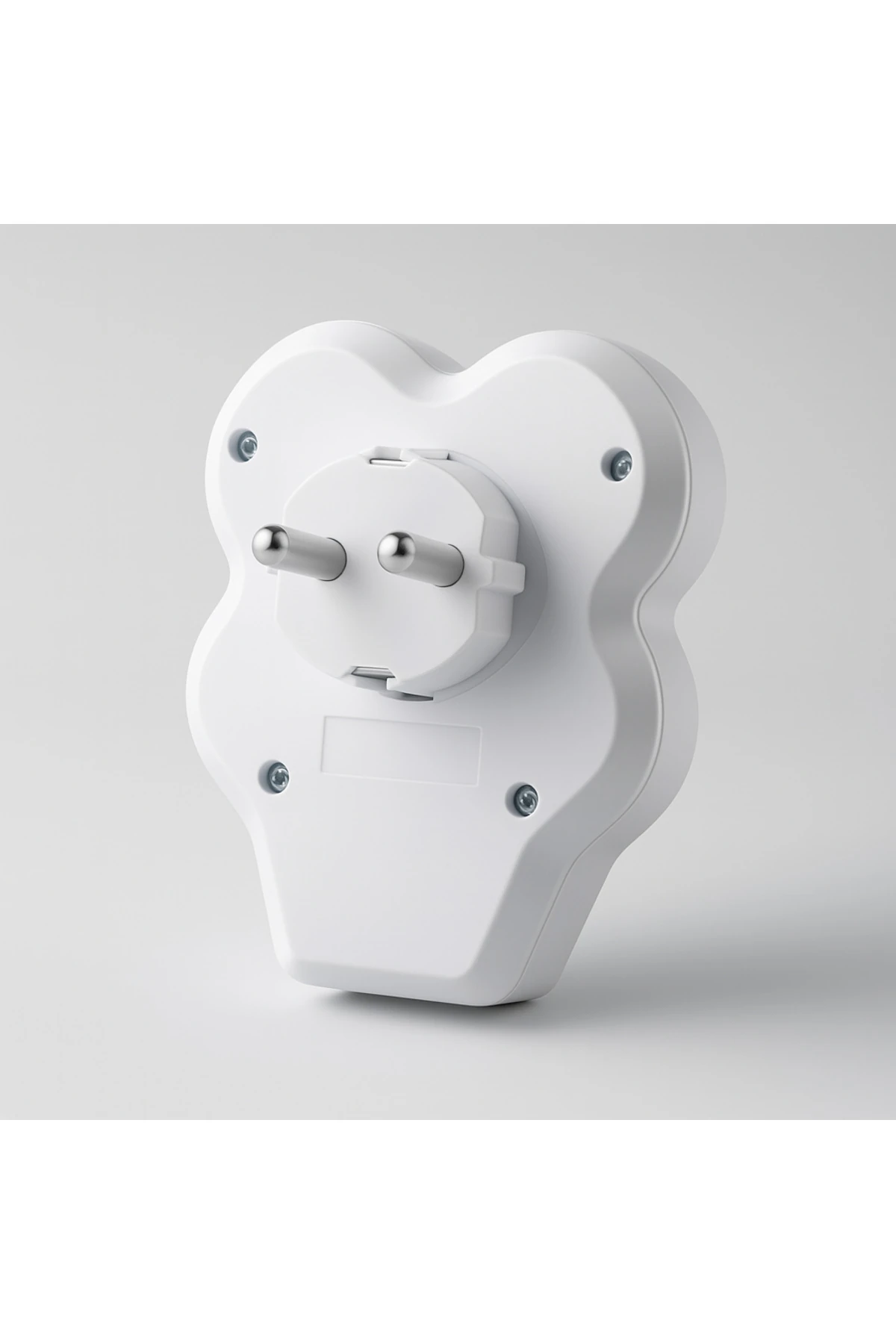 4'lü Beyaz Grup Priz Golyat Düğmeli Fiş Kablosuz Açma Kapamalı Anahtarlı Topraklı Çoklu Çoğaltıcı