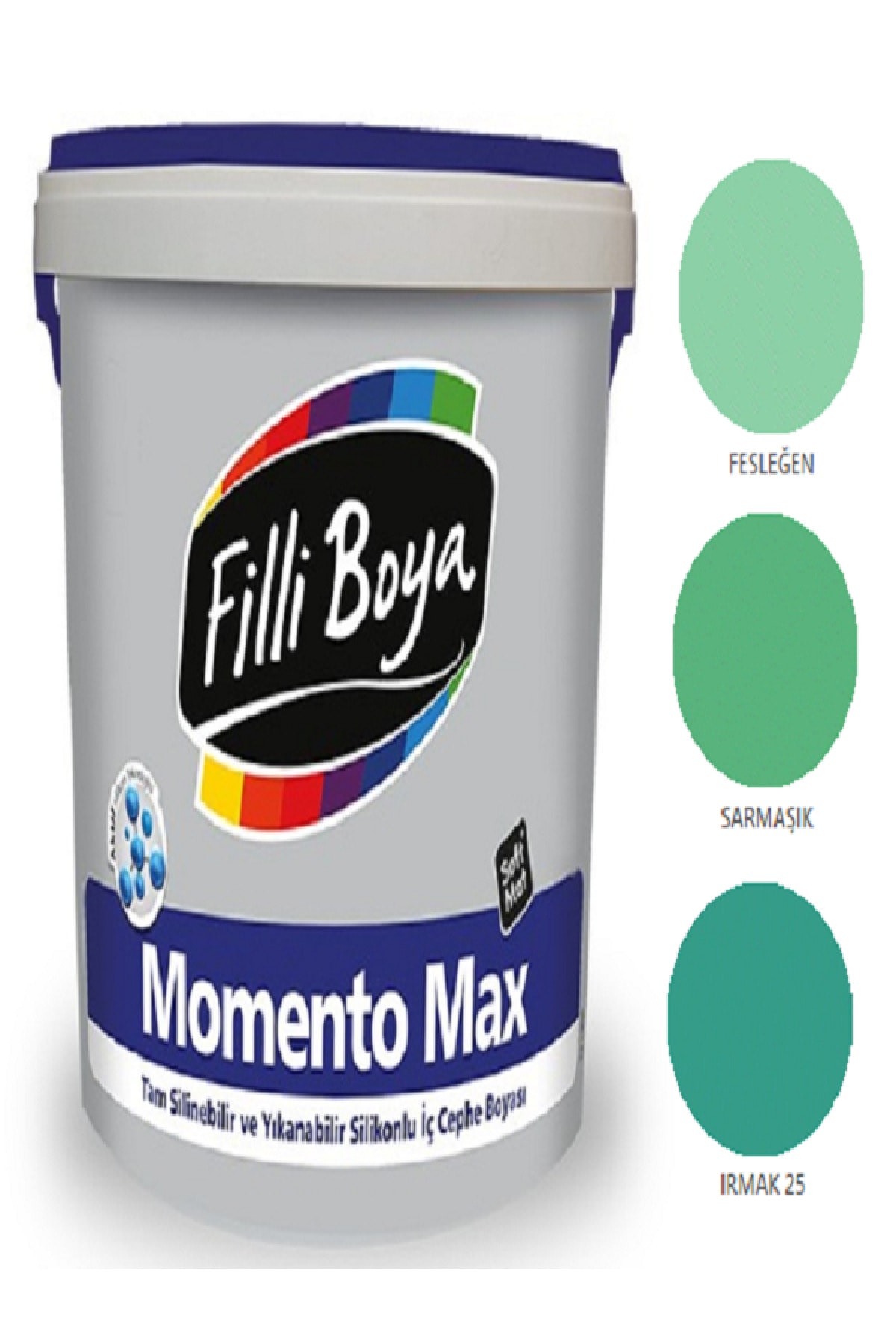 Momento Max Tam Silinebilir Yıkanabilir Silikonlu Mat Boya 15lt (sarmaşık)