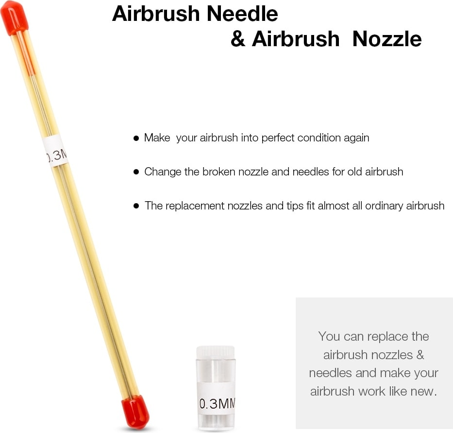 6 Adet Set Stili Airbrush Memesi Iğne Airbrushes Için Yedek Parçalar Püskürtme Tabancası Modeli Püskürtme Boya Püskürtücü Aracı Aksesuarları (Yurt Dışından)