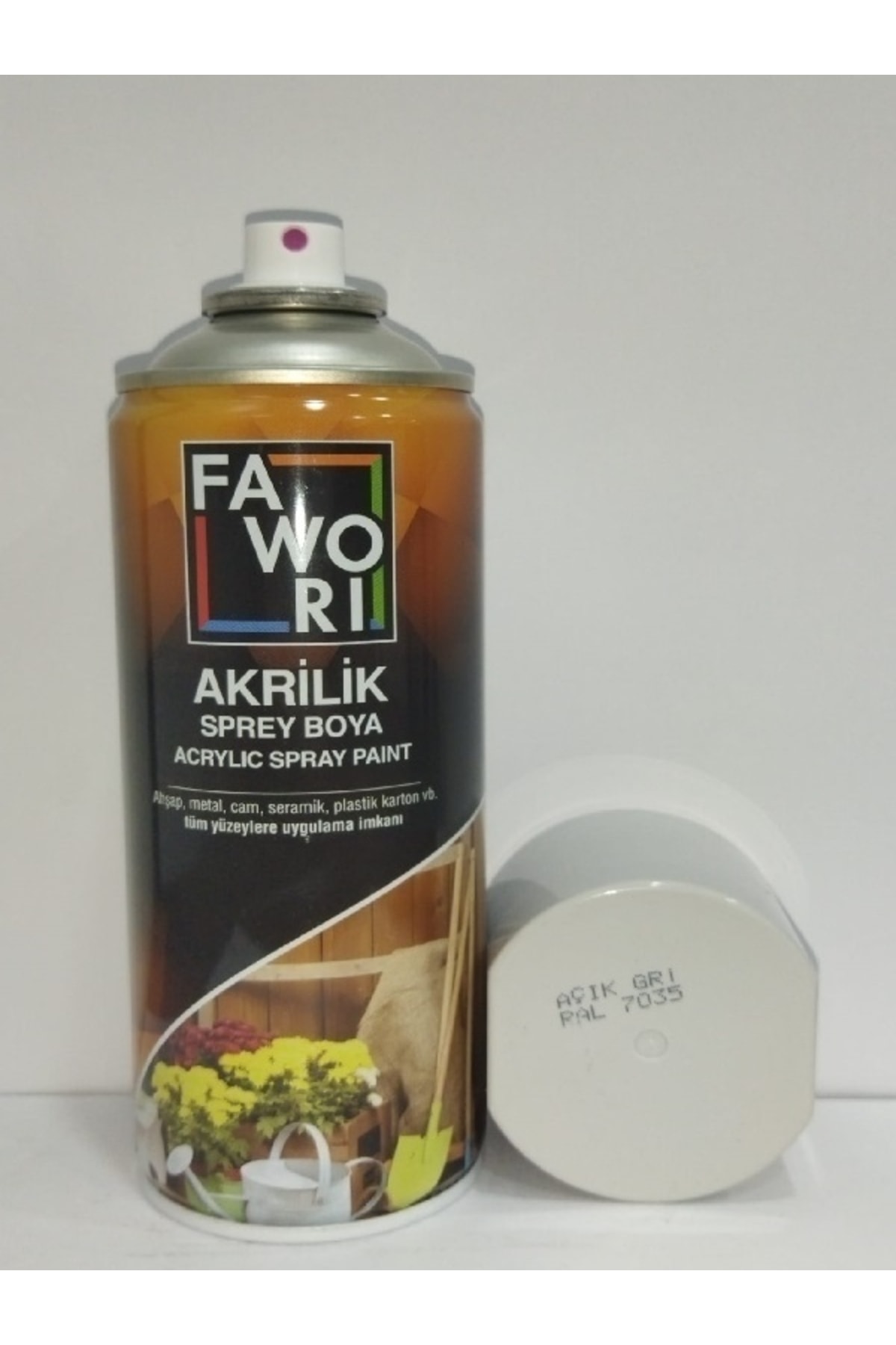 Akrilik Sprey 400ml Açık Gri