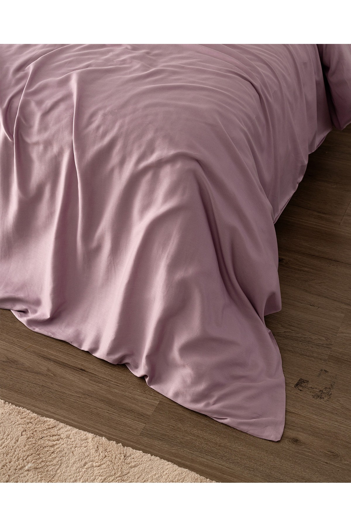 Ciel King Size %100 Pamuk Saten Nevresim - Açık Mürdüm