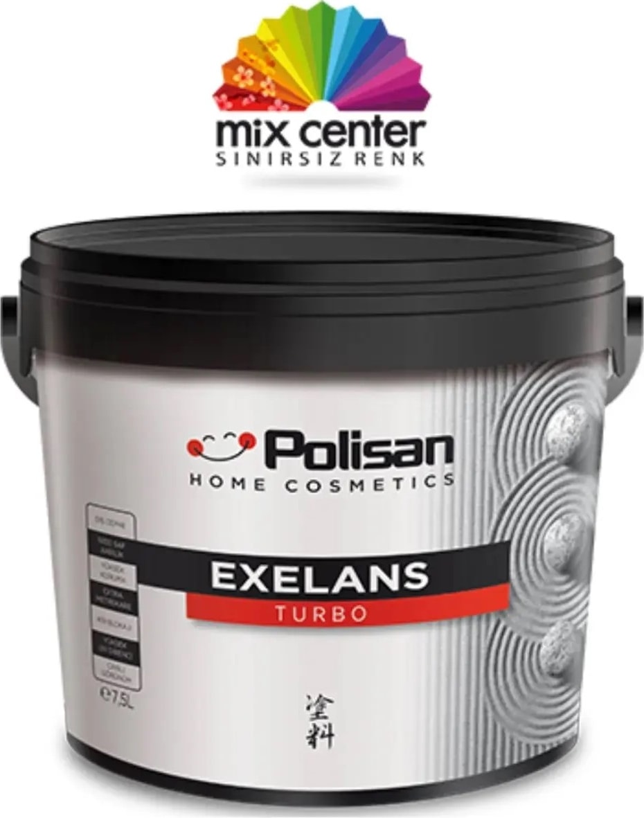 POLİSAN Exelans Turbo Yarı Mat Beyaz 15L