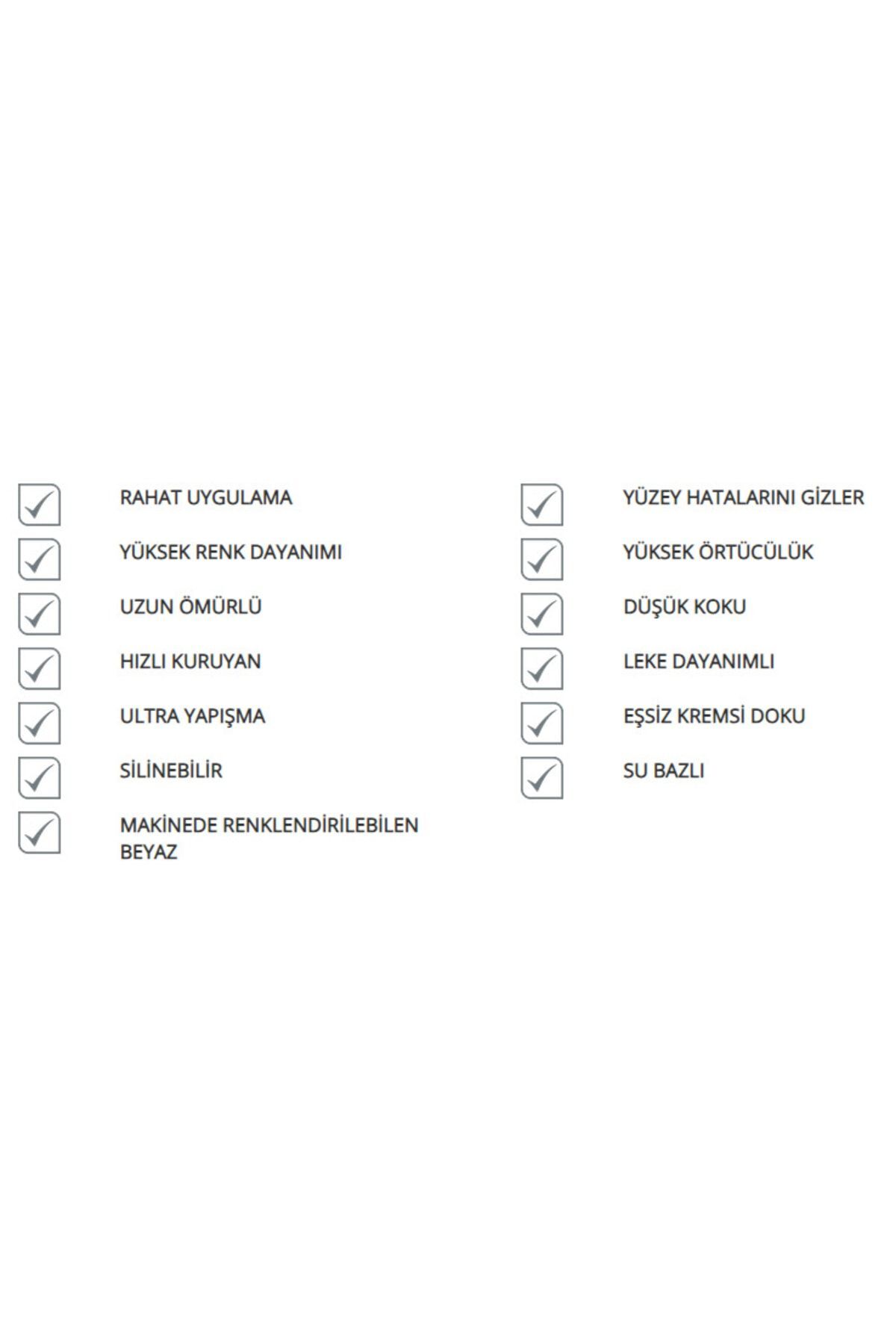 Silikonlu Özel Mat Iç Cephe Duvar Boyası 2,5 Lt Yeni Bohem Gri