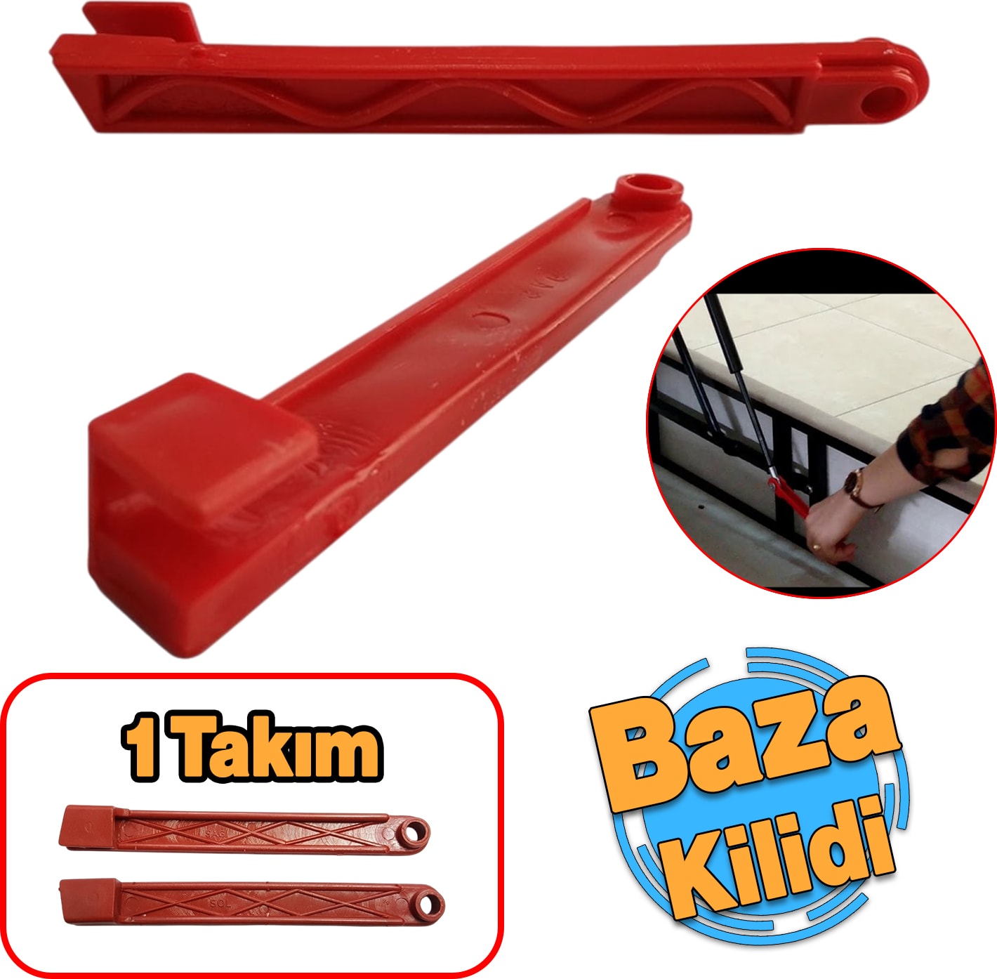 Plastik Baza Piston Kilidi Baza Kapanma Önleyici Güvenlik Önlem 1 Çift Sağ Sol Takım Aparat Kilit