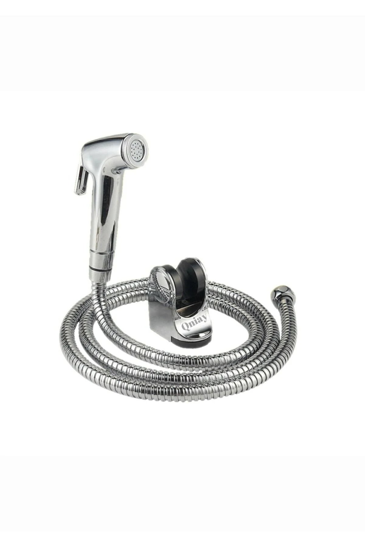 Armatür Tabancalı Taharet Spirali Paslanmaz Çift Kenetli Çelik Hortum Tabancalı Taharetmatik