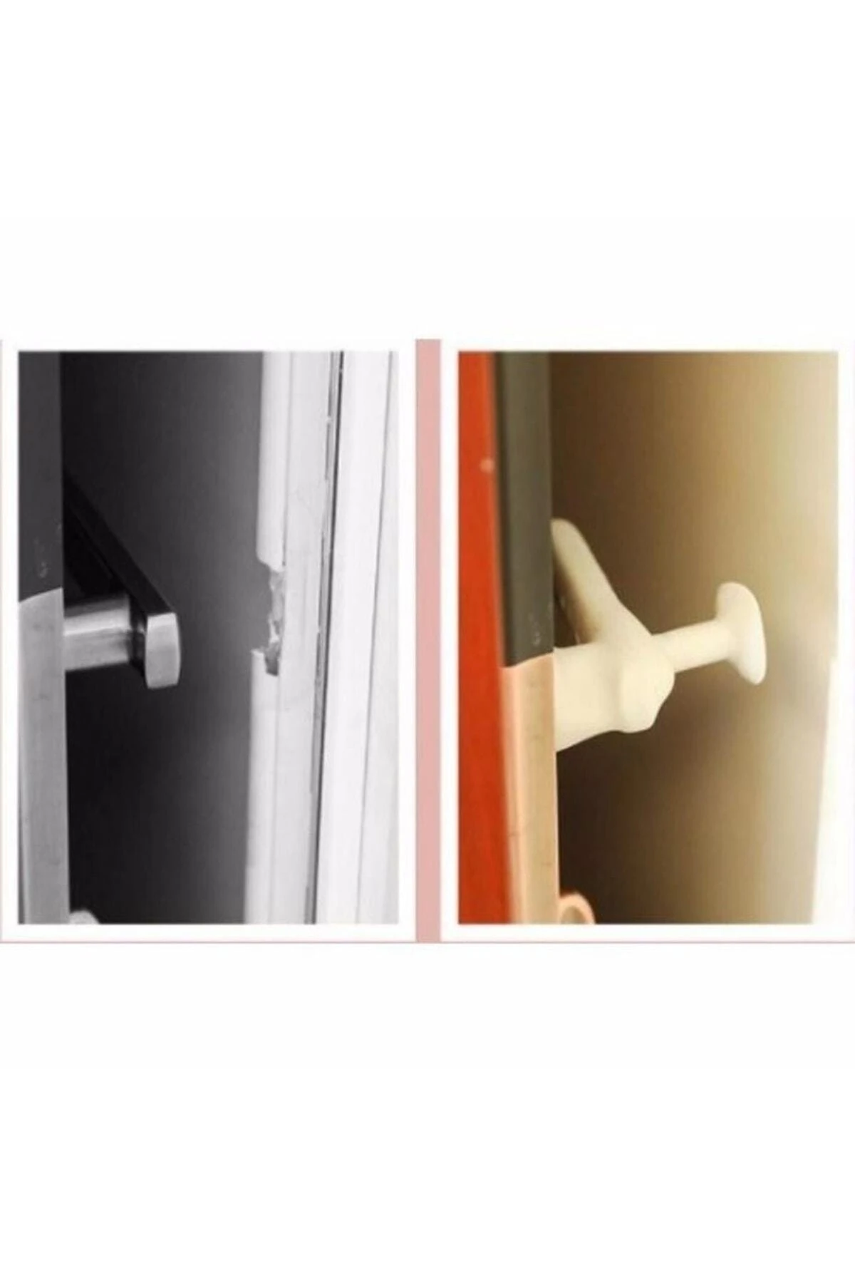 Silikon Kapı Kolu Stoperi Çocuk Güvenlik Aparatı Duvar Koruyucu Pencere Tutucu Stoper Duvar Koruyucu