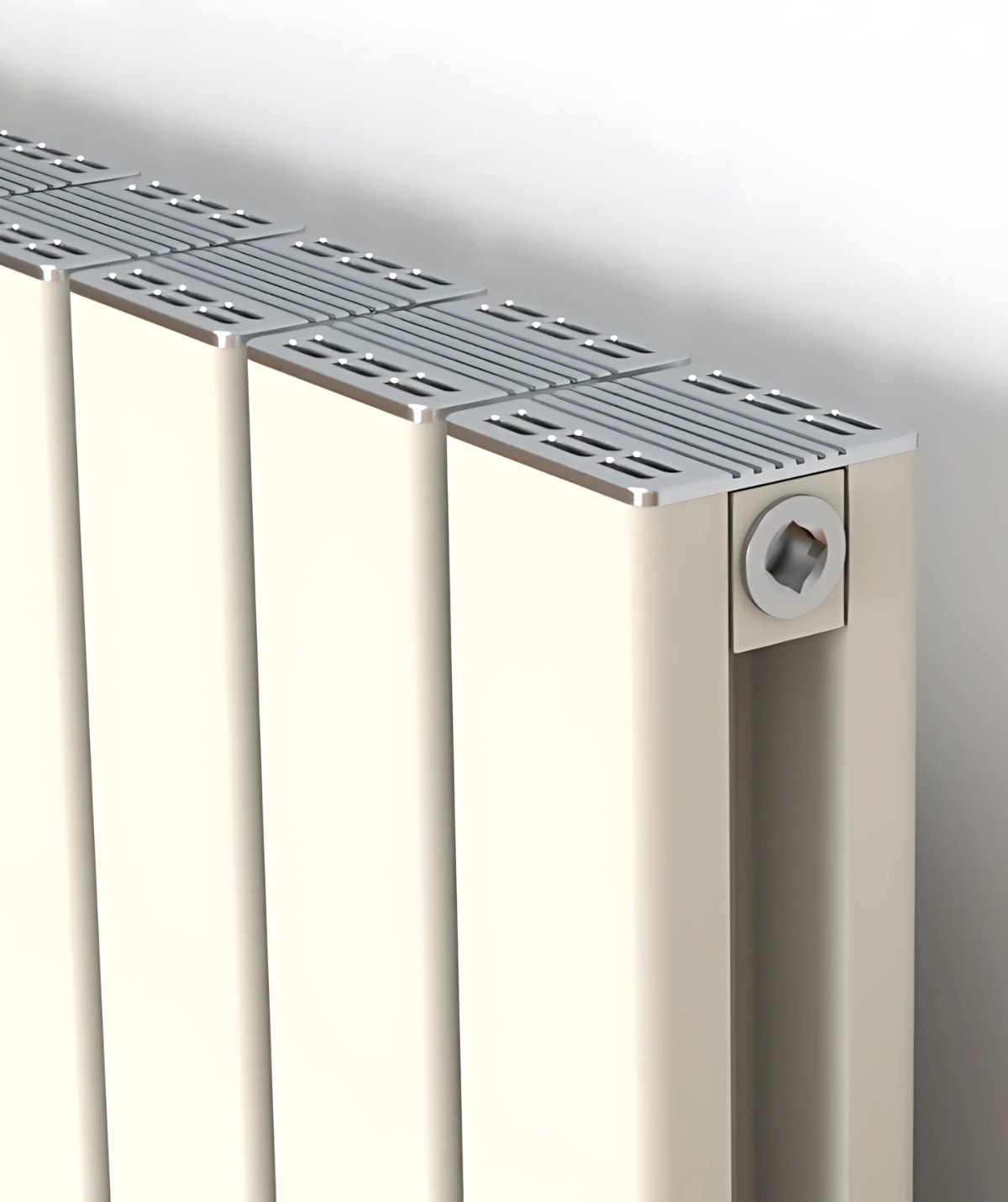 Argus Alüminyum Panel Radyatör 900 x 490 (7 Dilim) Kırık Beyaz Petek