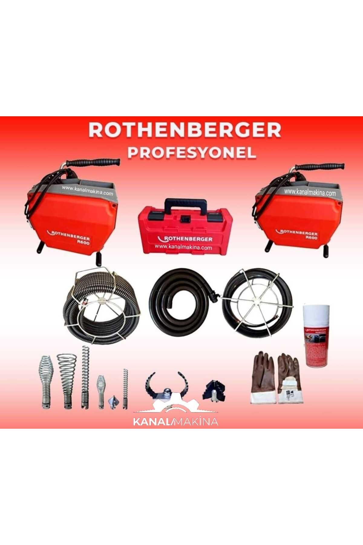 Rothenberger R600 Profesyonel Kanal Gider Açma Makinesi ROPUMP HEDİYELİ