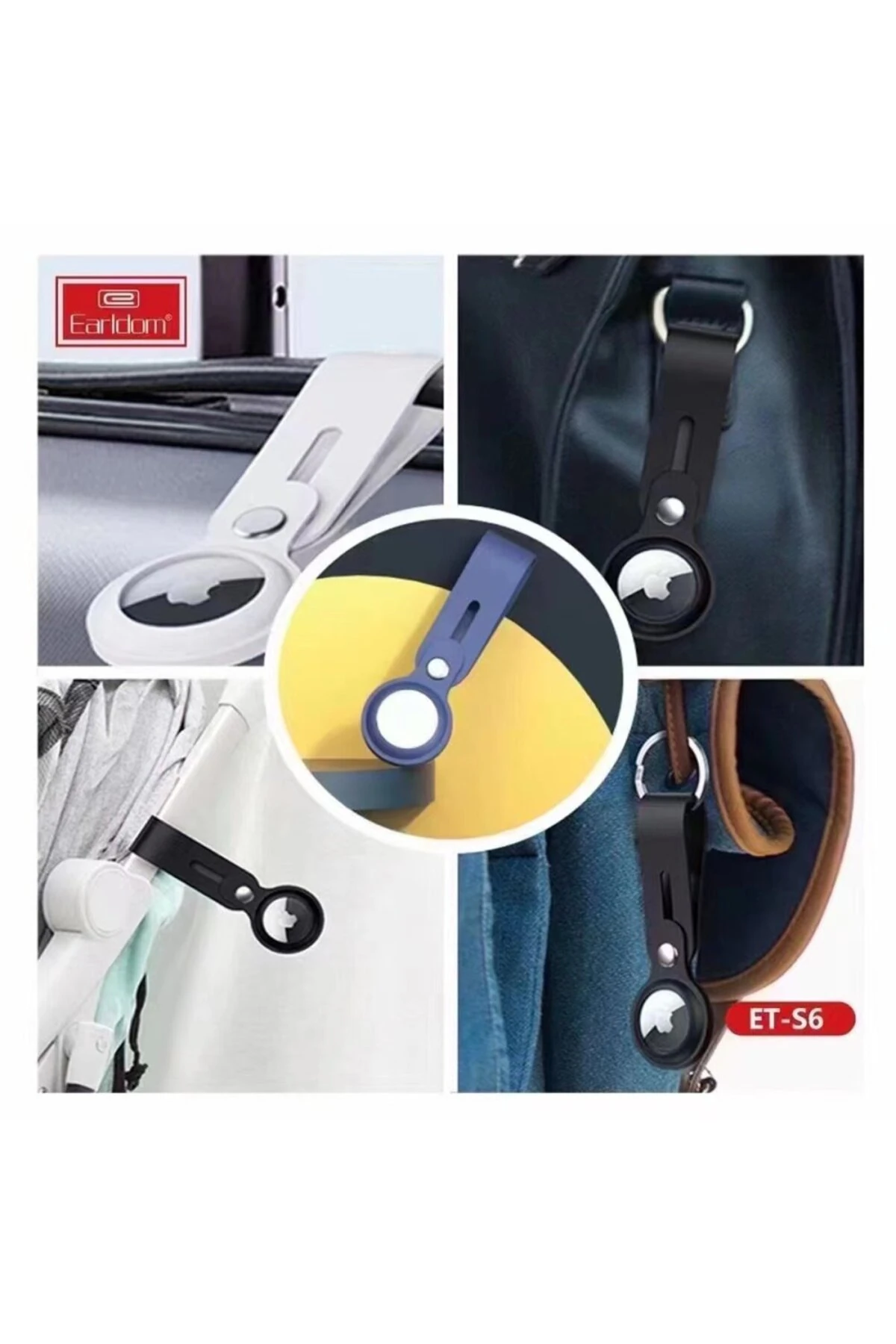 AirTag Kopçalı Taşıma Kılıfı Evcil Hayvan Bagaj Çanta Araç Çocuk Anahtarlık