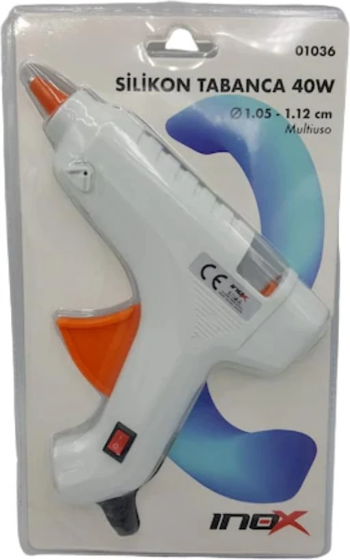 Silikon Tabancası 40 W Küçük Boy Beyaz Renk 1 Adet Silikon Tabanca