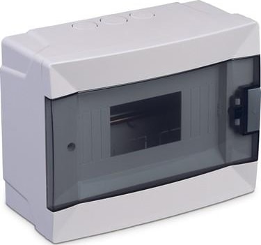 63108  Sigorta Kutusu 8'li Sıva Üstü Beyaz