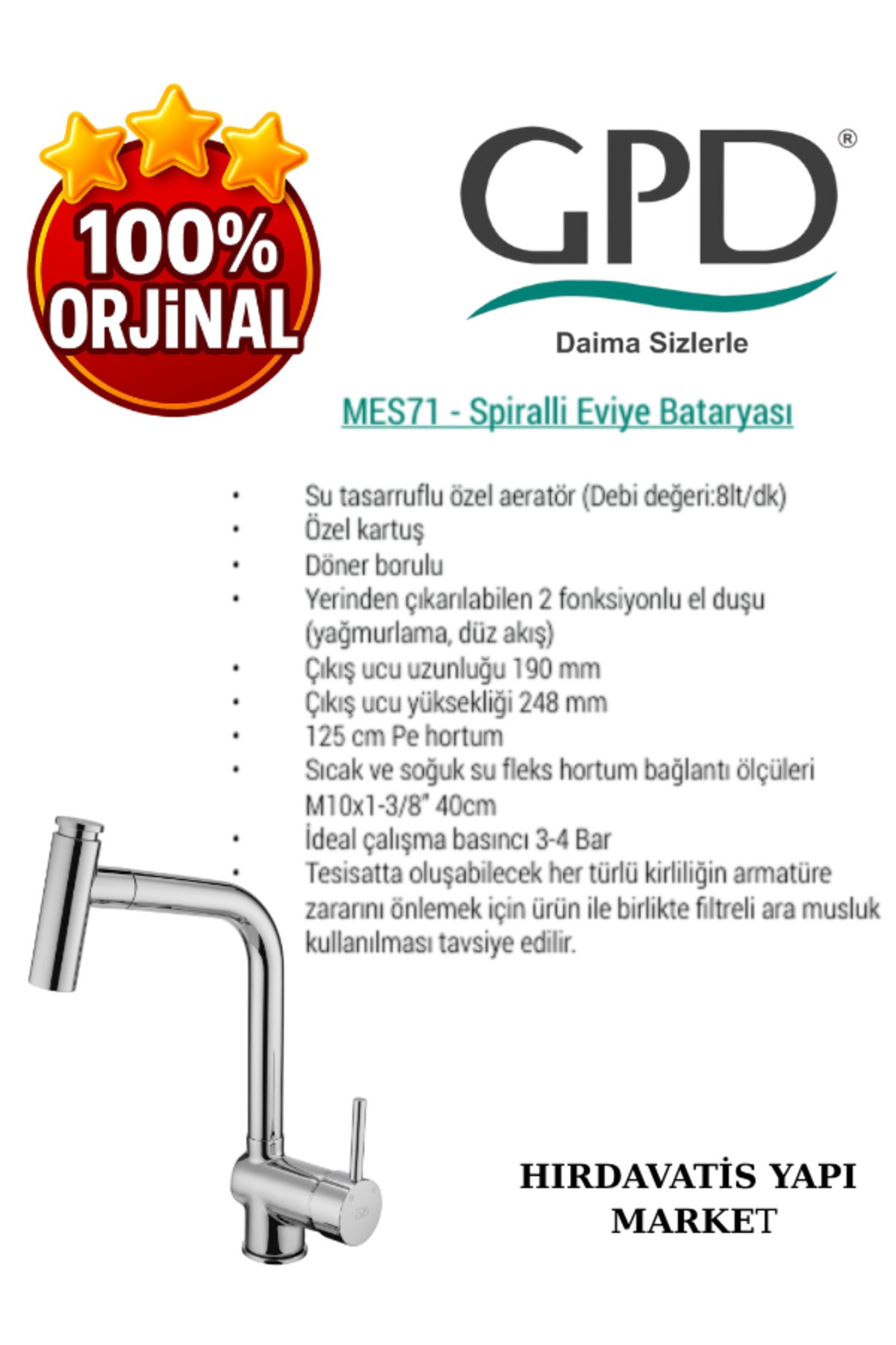 Espina MES71 Spiralli Eviye Bataryası
