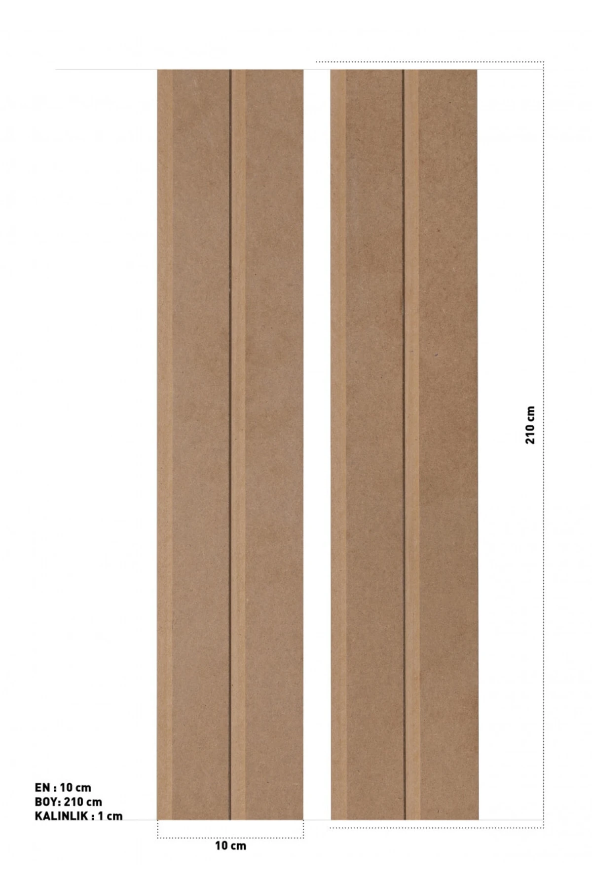 Ham Mdf Lambri Duvar Kaplama Paneli (1ADET)