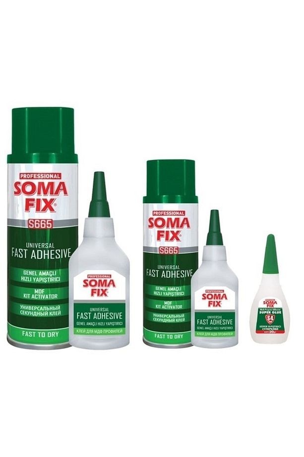 400+100 Ml - 200+50 Ml Super Hızlı Şok Yapıştırıcı Mdf Kit + Japon Yapıştırıcı 3 Lü Set