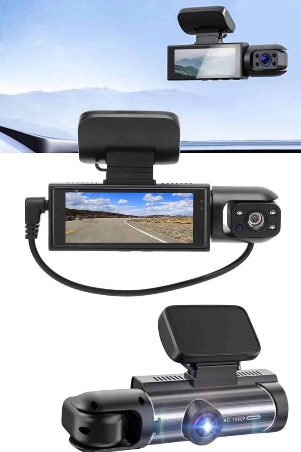 Araç Kamerası Dönebilen Hd Kaliteli Video ve Fotoğraf Kaydedici