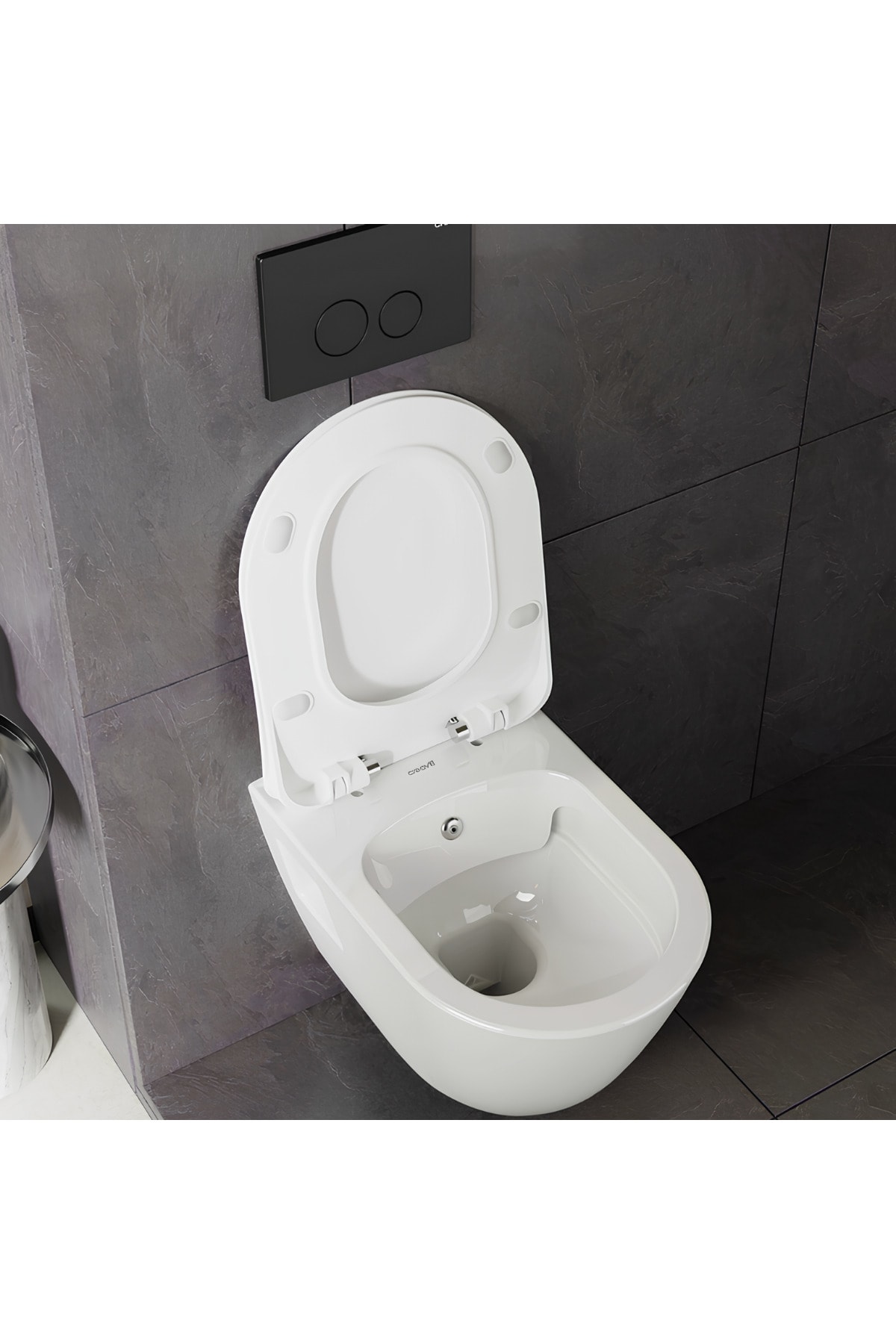 Terra Beyaz Kanalsız Asma Klozet TP329, Terra Duck Yavaş Kapak