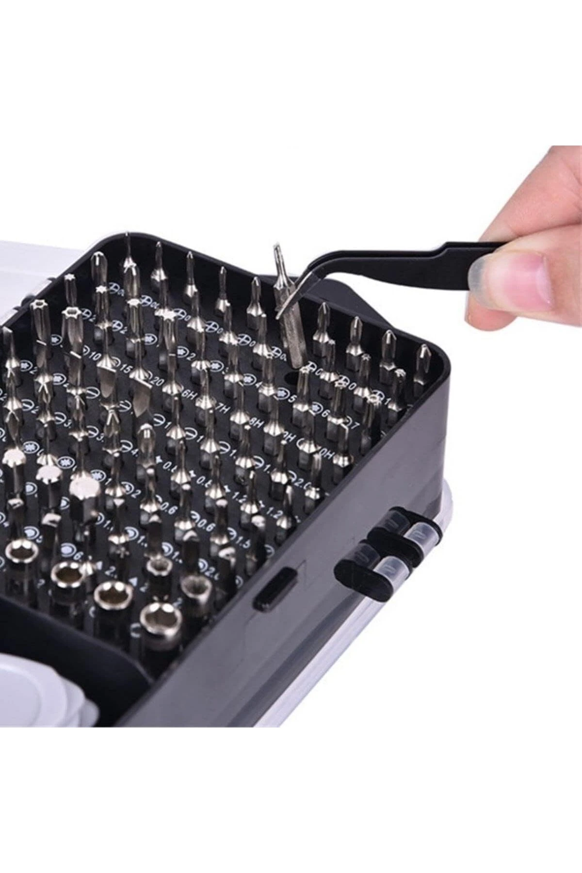 115 Parça Manyetik Tornavida Seti – Profesyonel Onarım Kiti, Laptop, Telefon, Saat Tamiri İçin