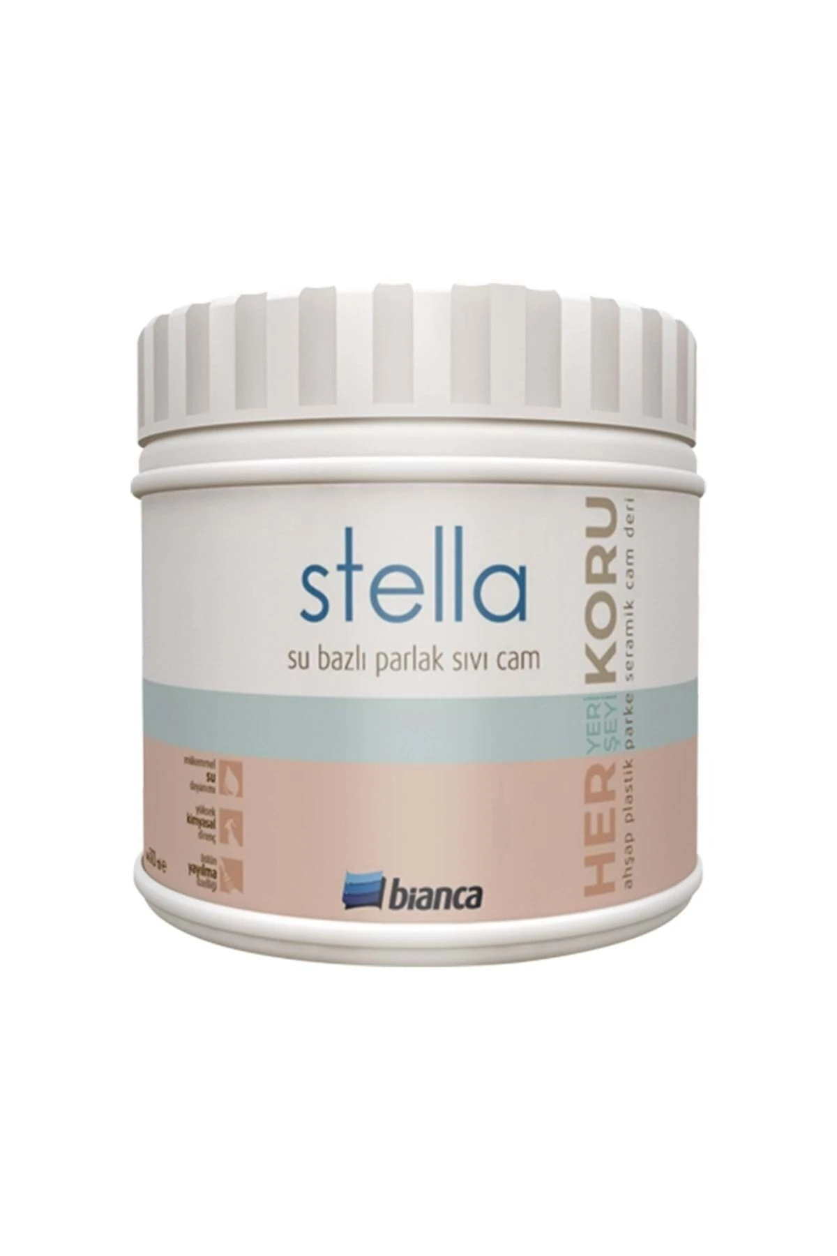 Stella Su Bazlı Parlak Sıvı Cam Vernik 500 ml