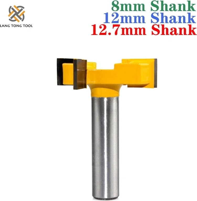 8mm Shank 1 Adet 4 Kenar T Tipi Planya Kesici Ağaç Işleme Aleti Freze Uçları Ahşap Endüstriyel Sınıf Freze Kesici Planya LT031 (Yurt Dışından)