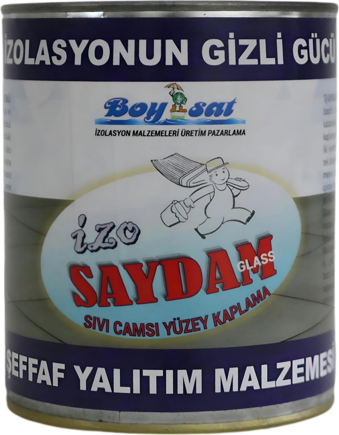 Izo Saydam Glass Seramik Karo Mermer Şeffaf Sıvı Cam Izolasyon Kaplaması 0.75 kg