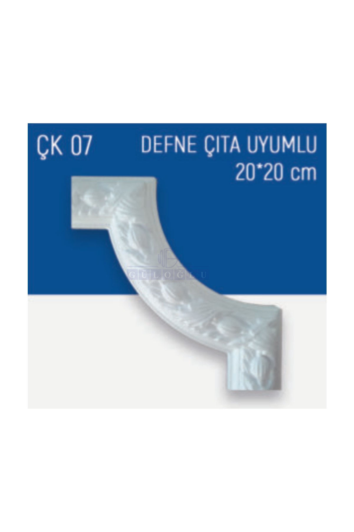 Defne Desenli Çıta Köşesi Stropiyer - 4 Adet-5 Cm