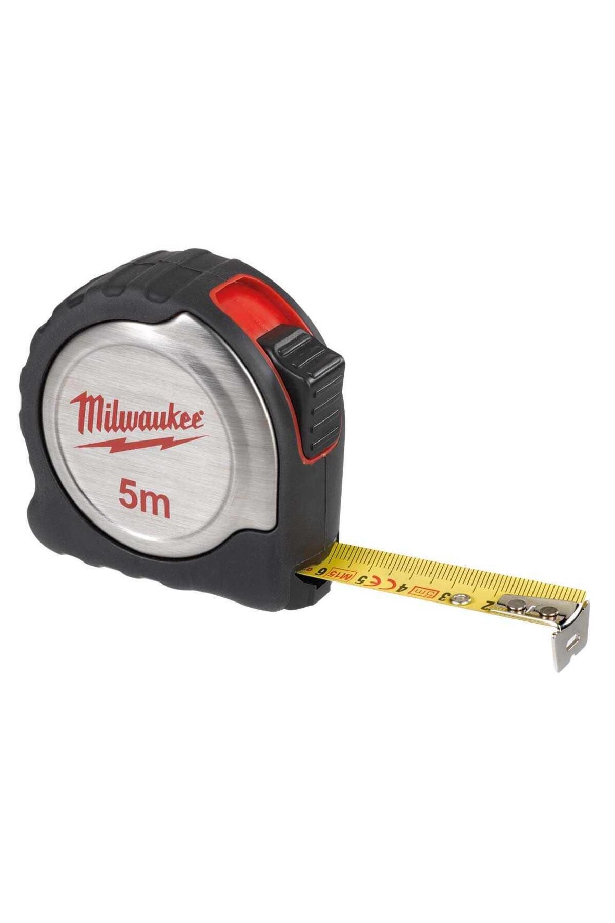 MİLWAUKEE Ağır Hizmet Tipi Şerit Metre Inox Gövde 5 M/19 Mm