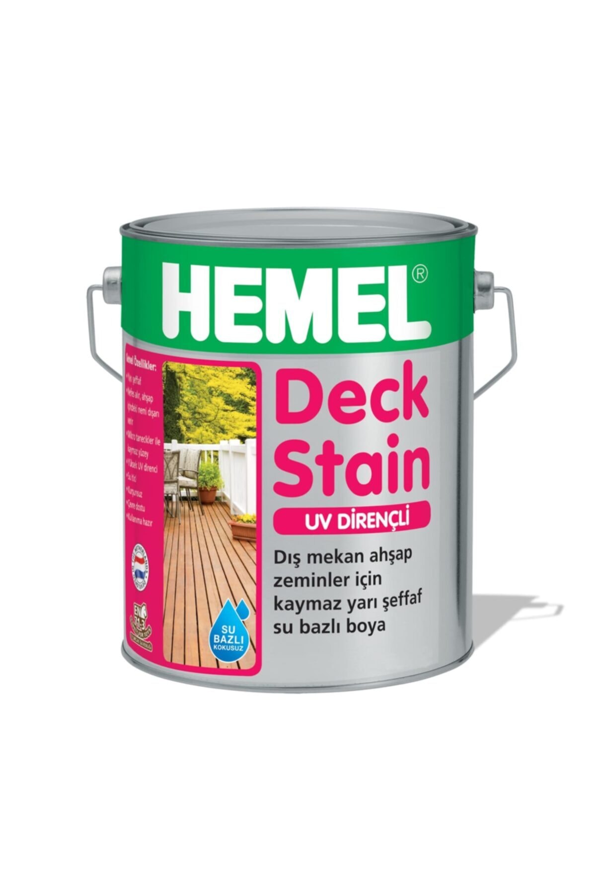 Deck Stain - Kaydırmaz Yarı Şeffaf Boya Deck Verniği 2.5 lt -ANTIQUE PINE