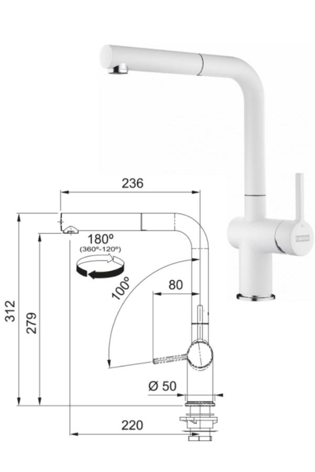 Ubg 651-100/active Plus Doccia 2.0 Eviye Armatür Seti (BİANCO)