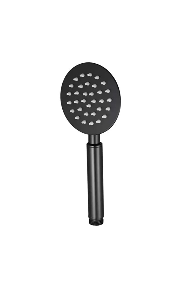 El Duş Başlığı 304 Çelik Metal Oval Siyah Ke103-b