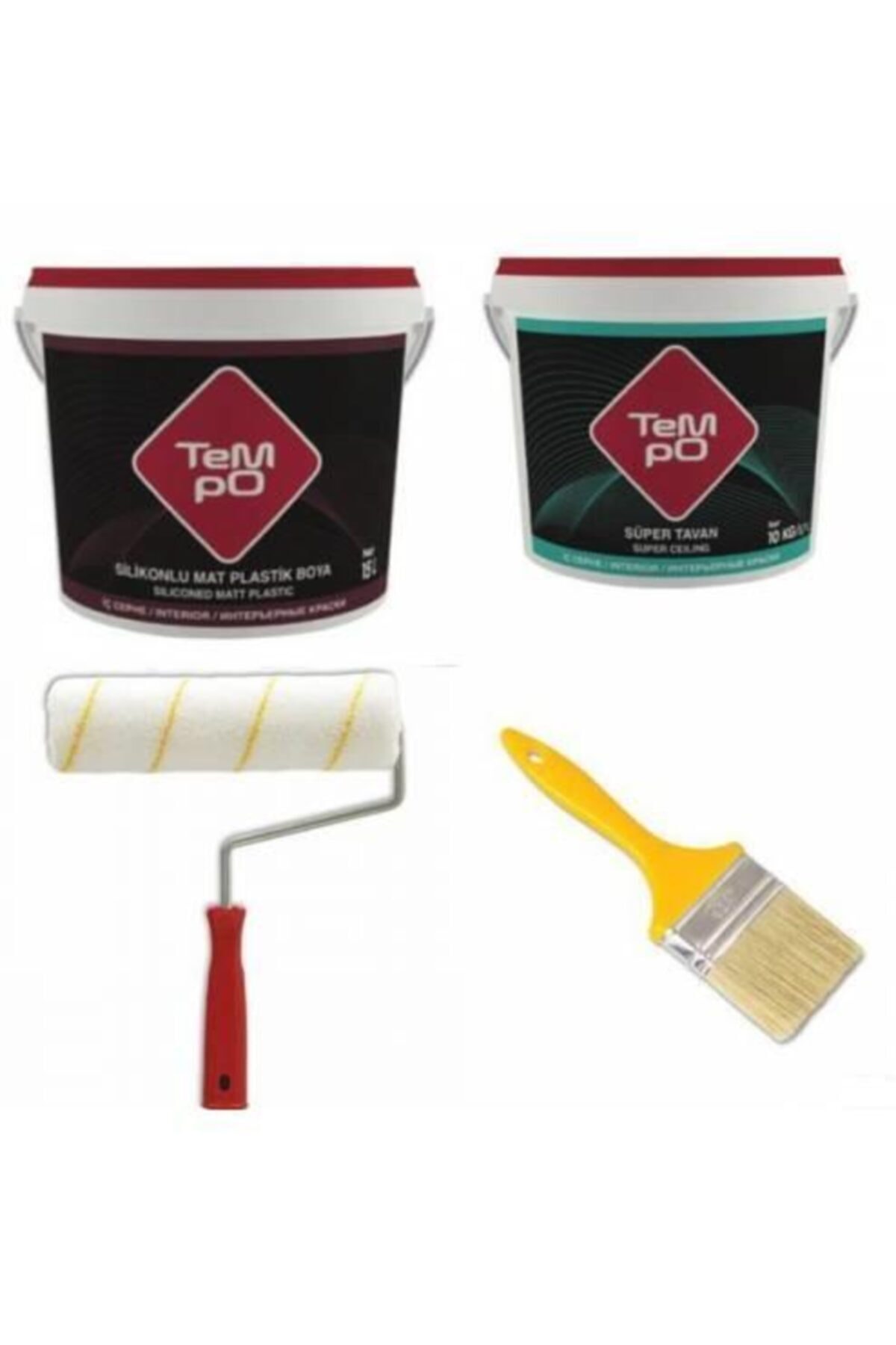 Tempo Silikonlu İç Cephe Boyası 20 Kg+10 Kg Tavan+Hediye Balbuğu