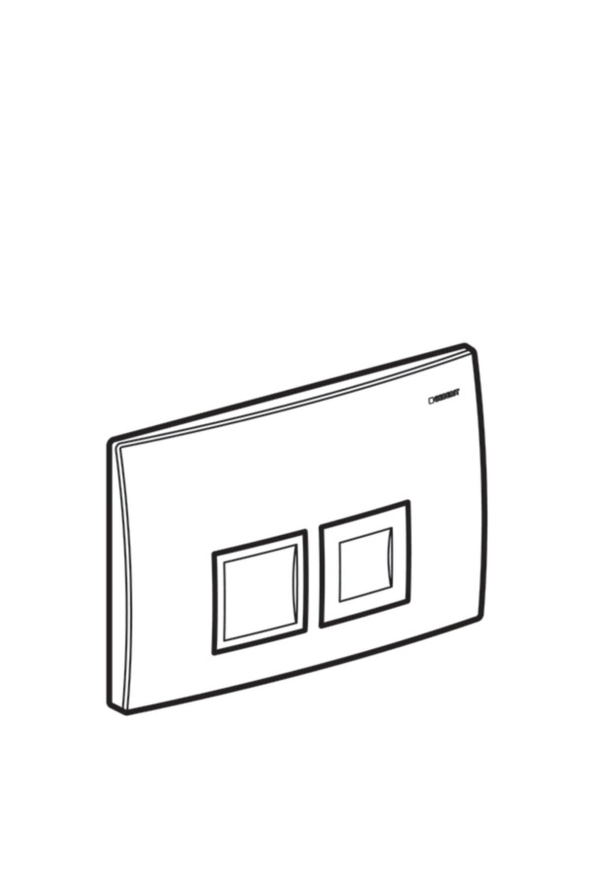 Geberıt Delta Kumanda Kapagı Cıft Basmalı Parlak Krom 115.135.21.1
