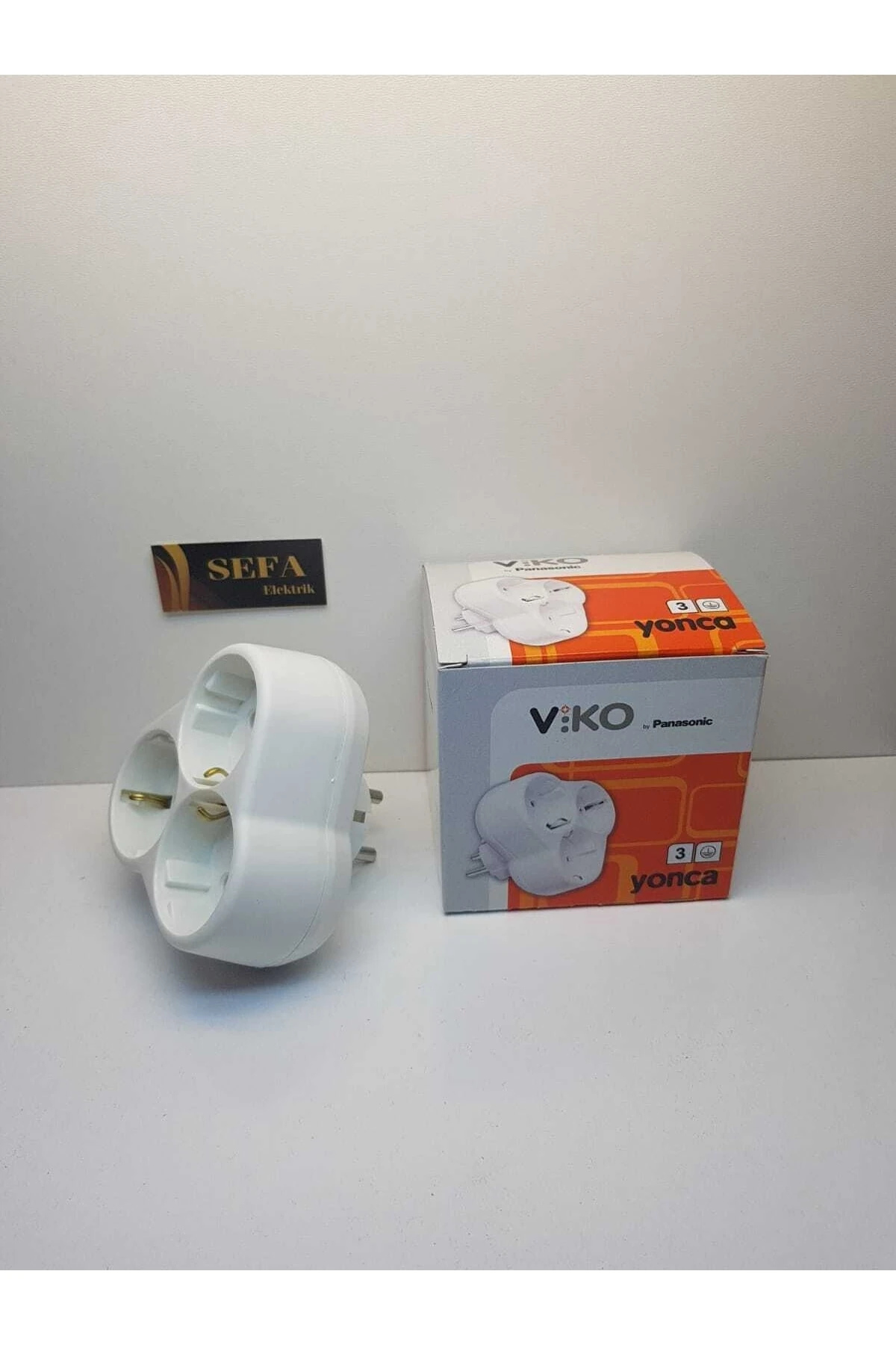 3 Lü Topraklı Fiş Priz Yonca 1 Adet