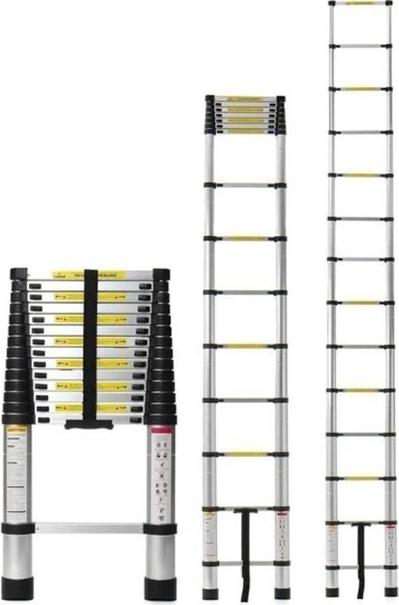 Teleskopik Alüminyum Merdiven 4.7 mt 16 Basamak