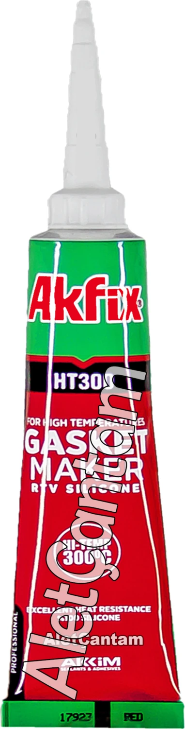 Tüp Sıvı Conta Yüksek Isı Silikonu 300 C Kırmızı Conta 50ml