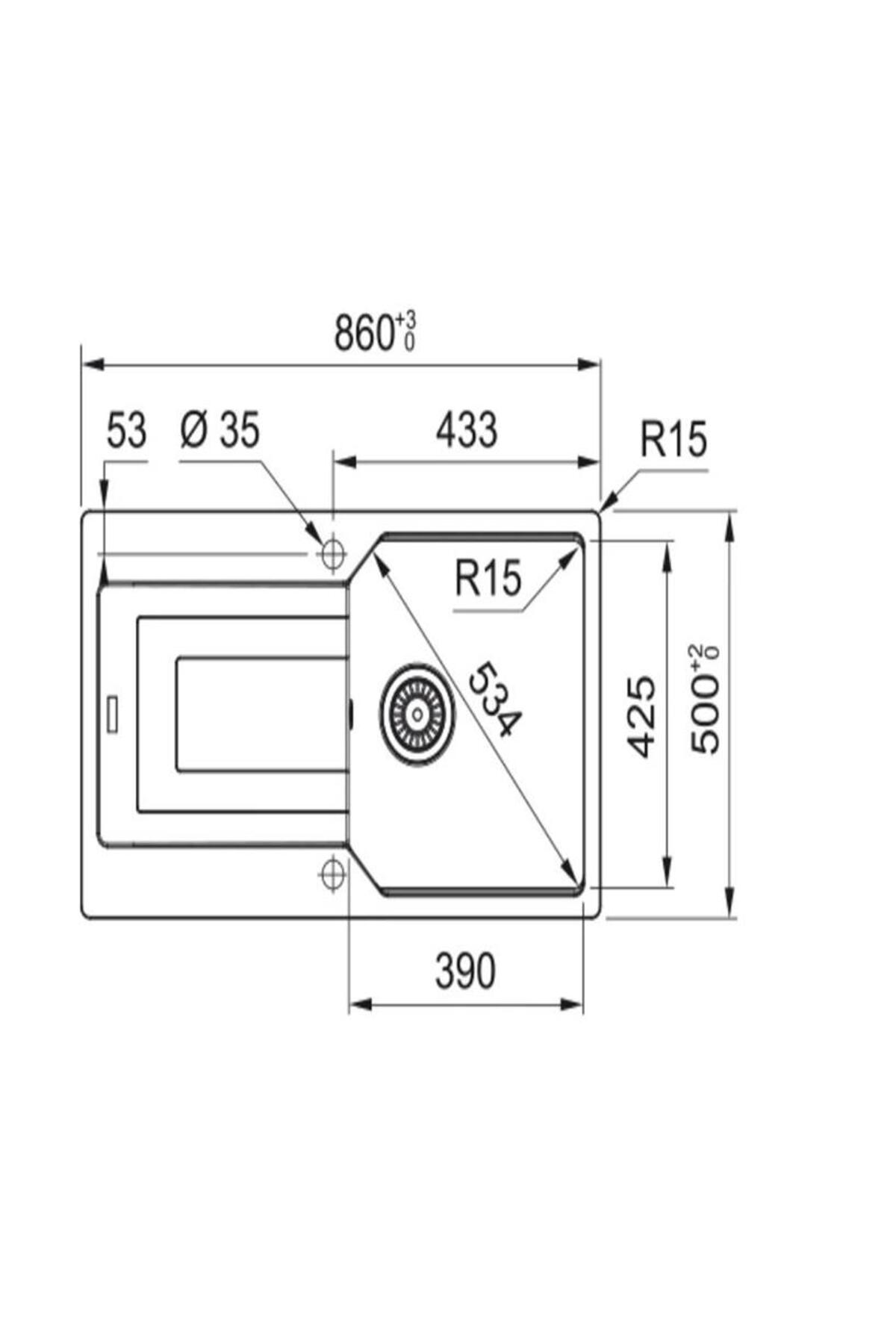 Fragranıt Evye Urban Ubg 611-86 Bianco Tekgözlü Active Plus Doccia Bianco Evye Armatür
