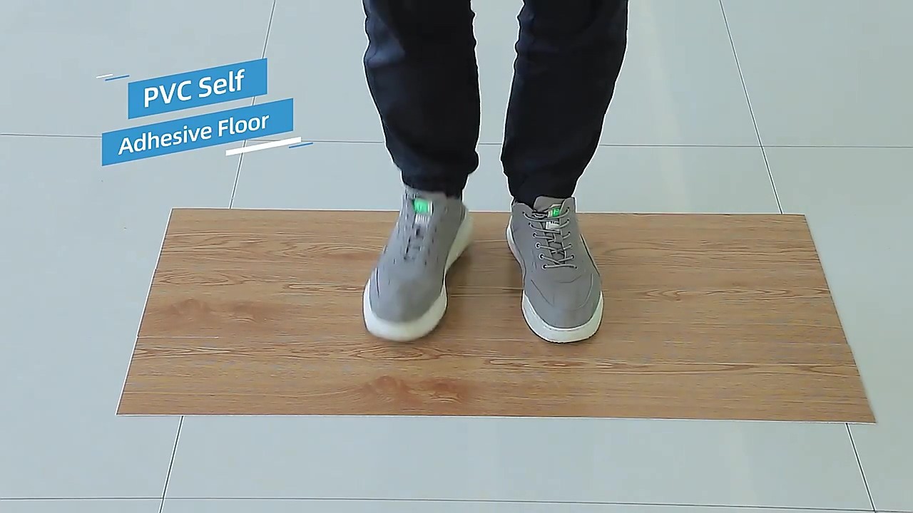 Yapışkanlı Beyaz PVC Floor Esnek Zemin Yer Döşeme Parkesi Salon Ofis Otel Karavan Parke-P12